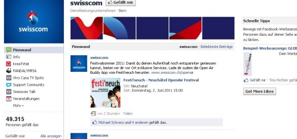 swisscom Facebook